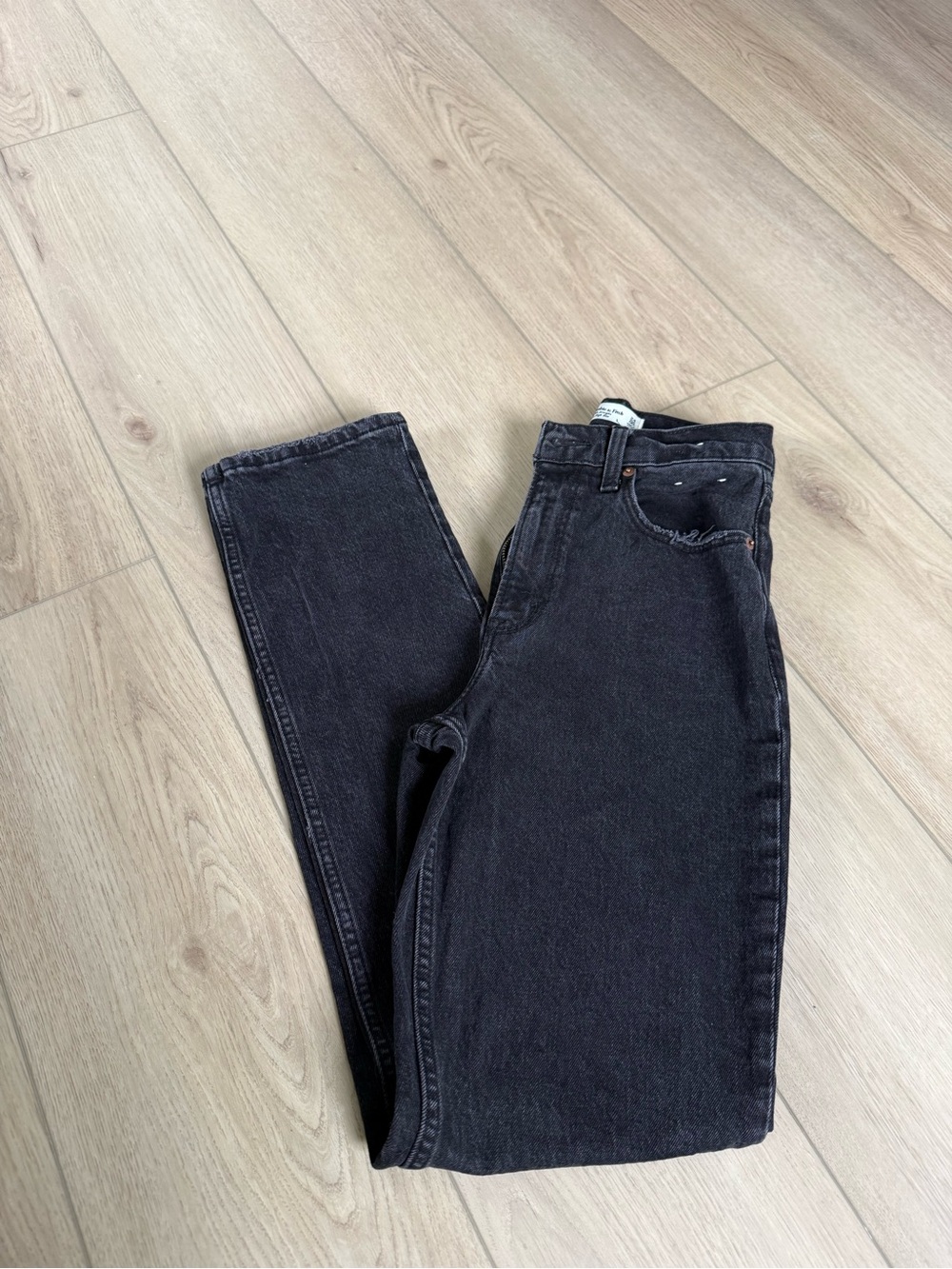 Abercrombie & Fitch Curve Love Women's Straight Black Jeans